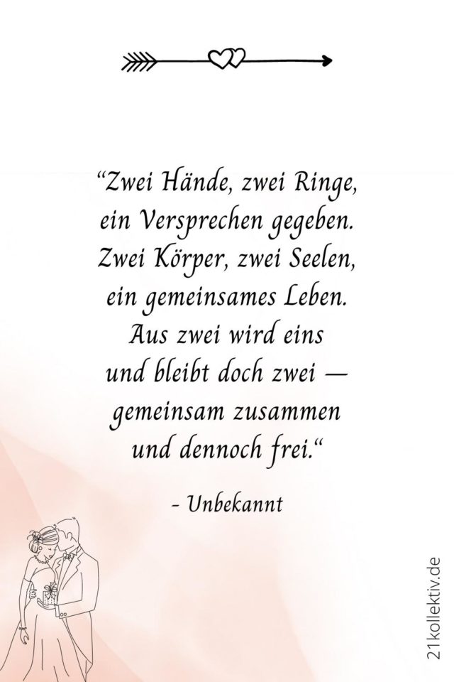Die 80 besten Hochzeitswünsche und Zitate für das Brautpaar