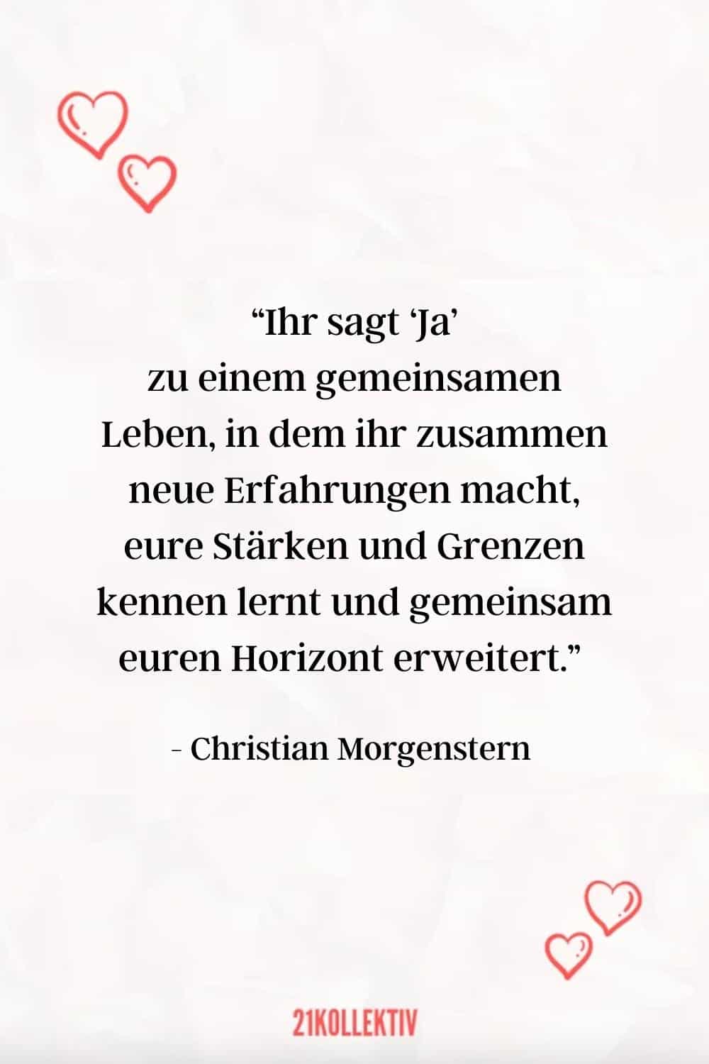 Ihr sagt ‘Ja’ zu einem gemeinsamen Leben, in dem ihr zusammen neue Erfahrungen macht, eure Stärken und Grenzen kennen lernt und gemeinsam euren Horizont erweitert.