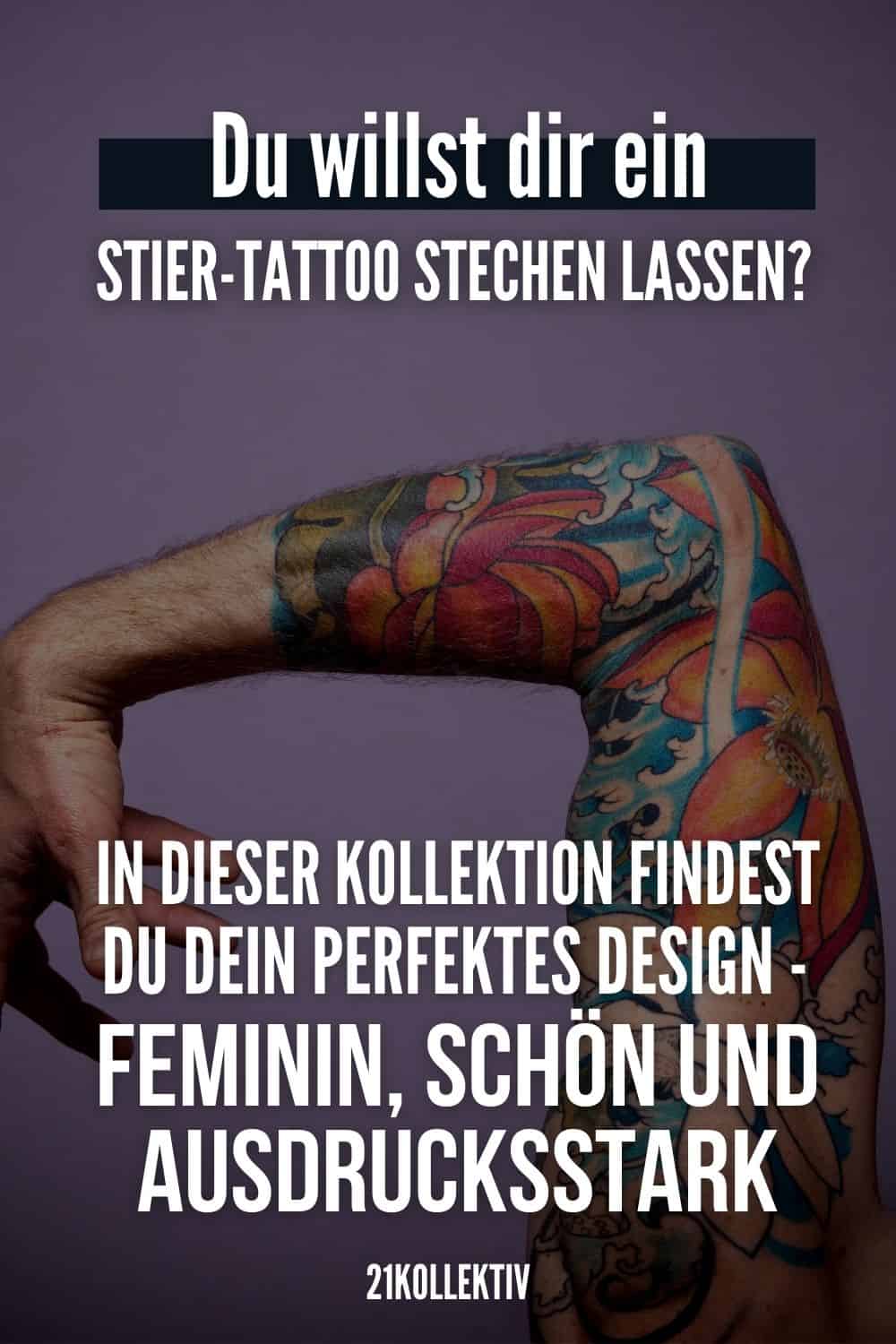 Du willst dir ein Stier-Tattoo stechen lassen? In dieser Kollektion findest du dein perfektes Design - feminin, schön und ausdrucksstark
