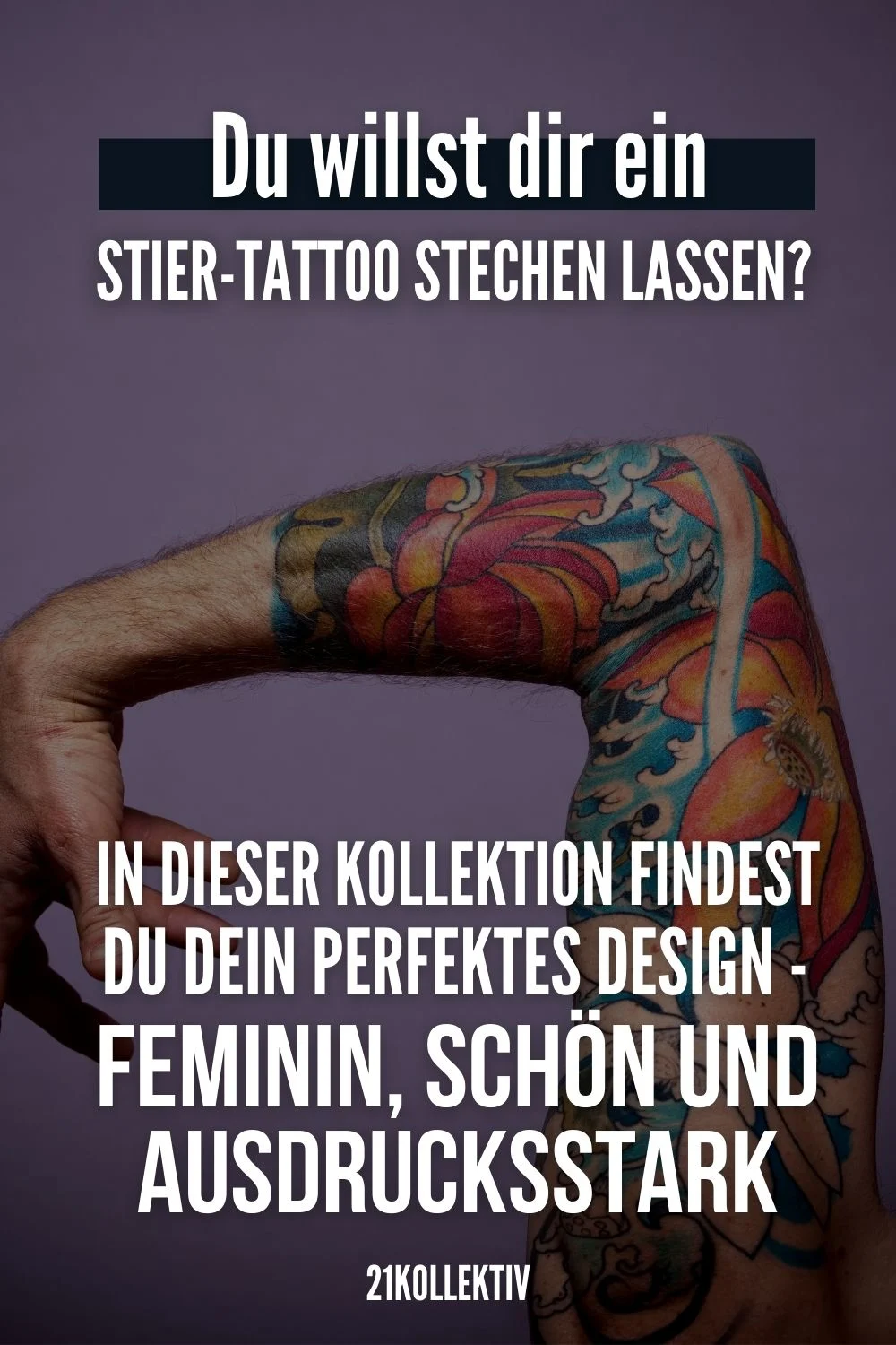 Du willst dir ein Stier-Tattoo stechen lassen? In dieser Kollektion findest du dein perfektes Design - feminin, schön und ausdrucksstark