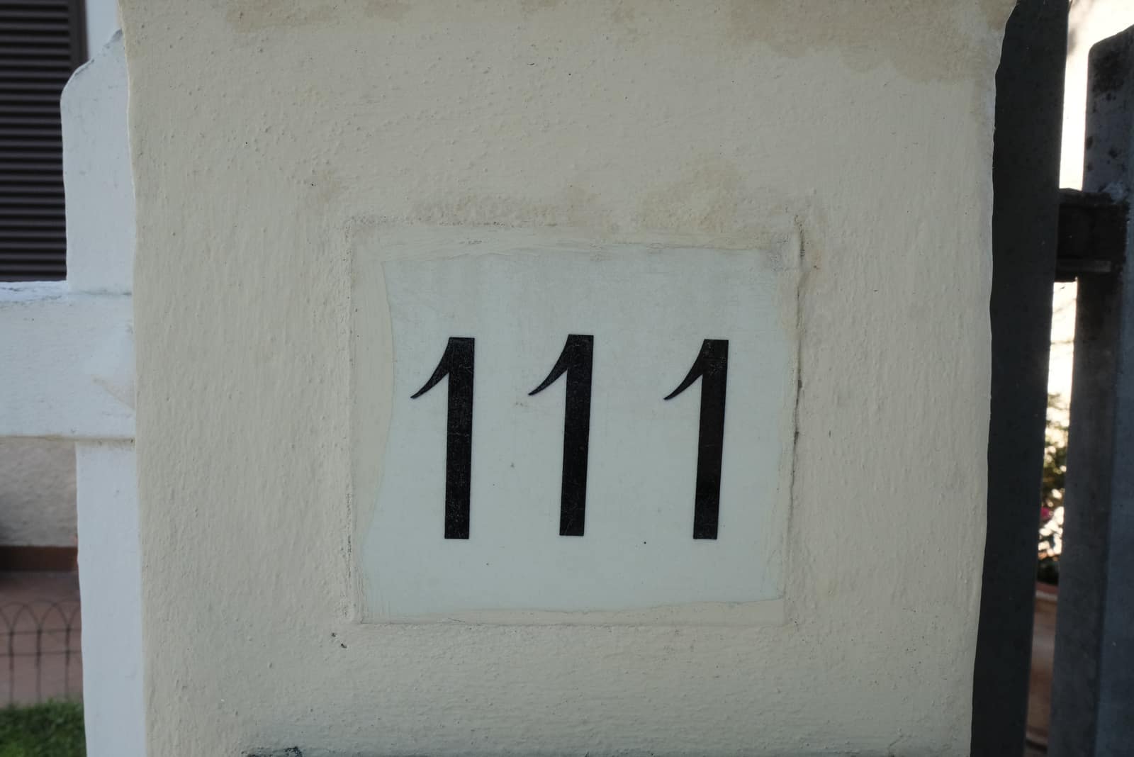 Nummer 111 schwarz