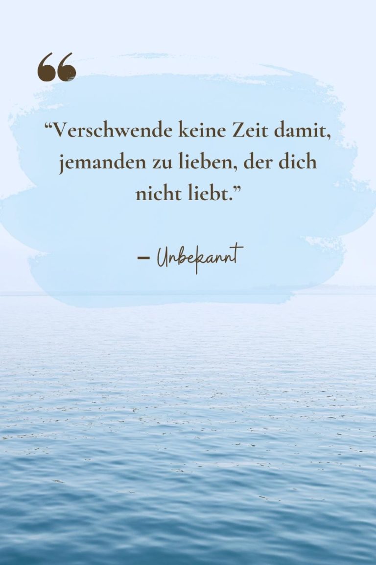 Herzzerreißend schöne und traurige einseitige Beziehung Sprüche