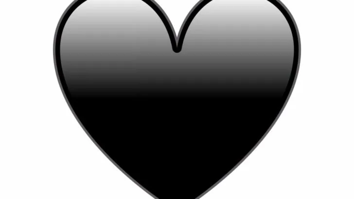 Schwarzes Herz: Bedeutung des Emojis