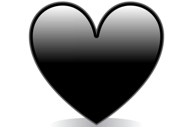 Schwarzes Herz-Emoji