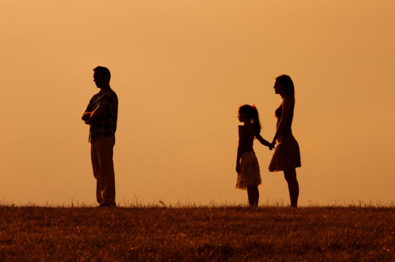 Vater verlässt seine Familie
