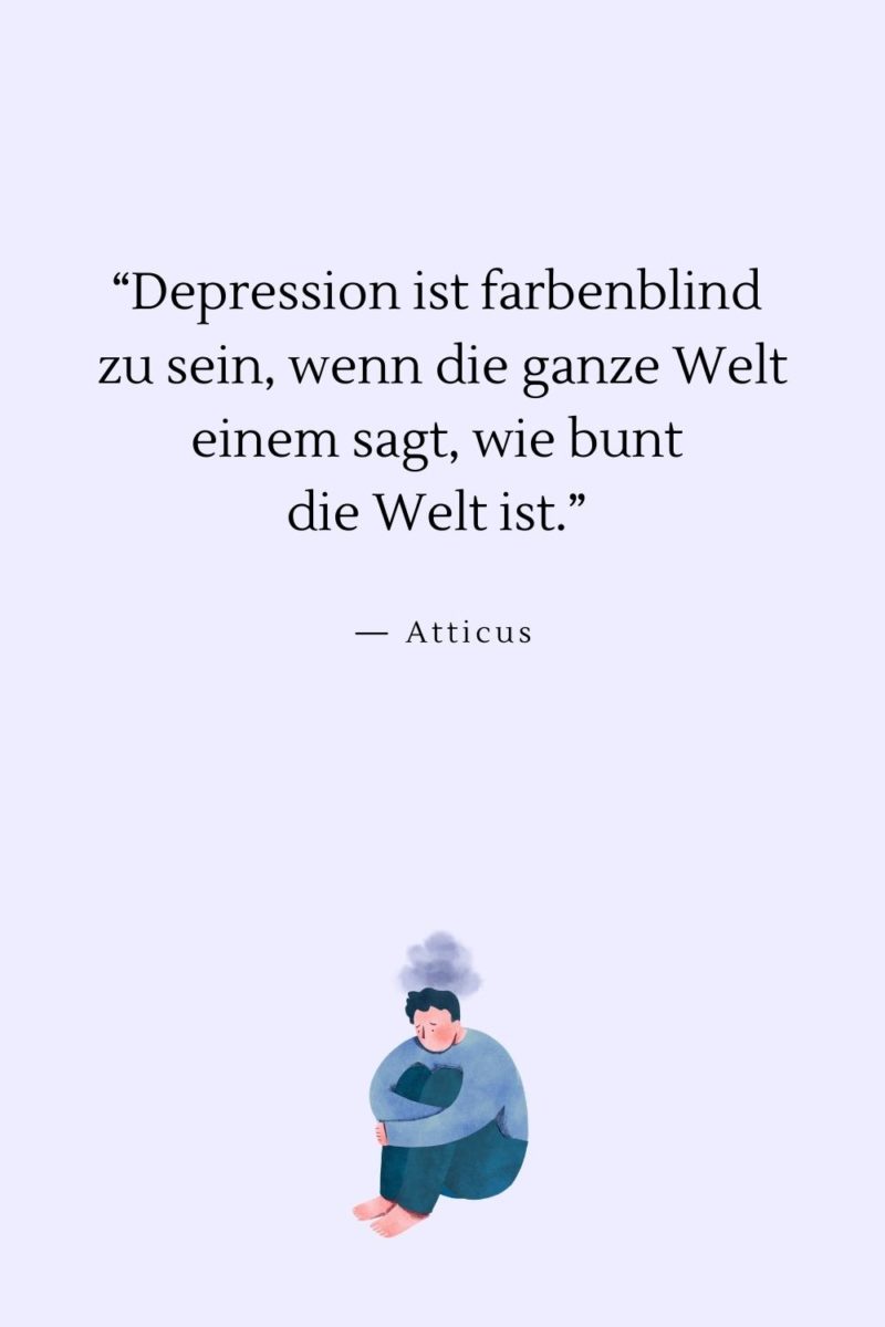 Depressive Sprüche und Sprüche, die zum Nachdenken anregen