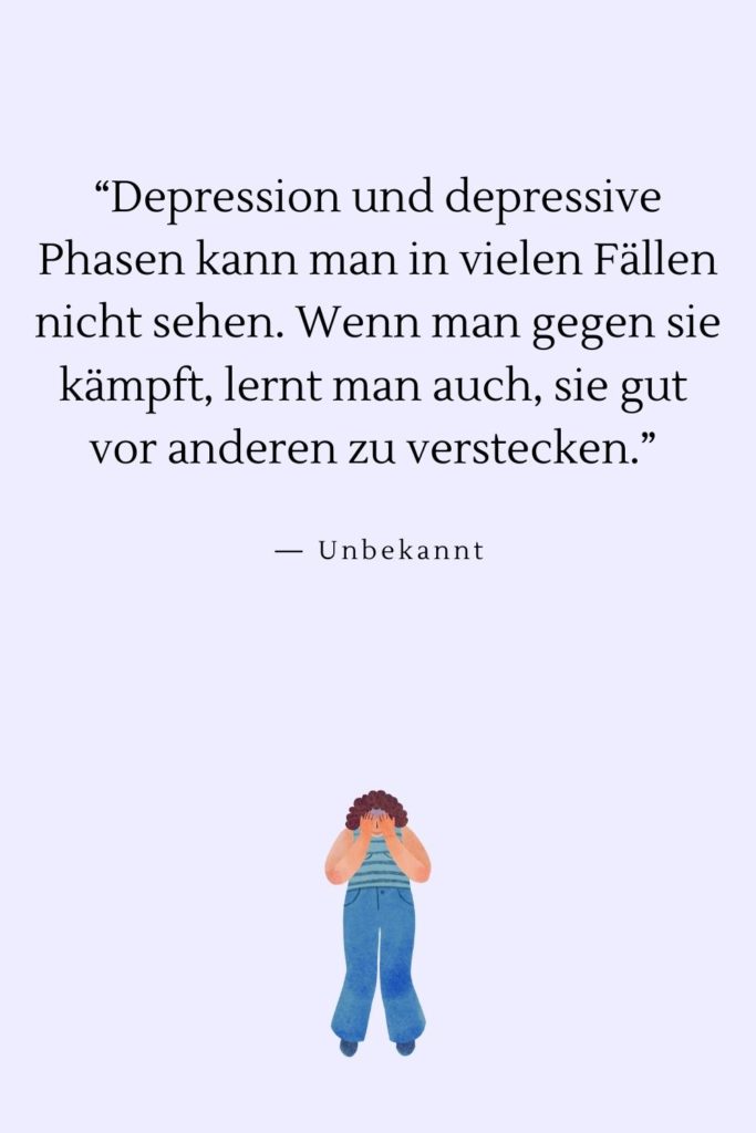 Depressive Sprüche und Sprüche, die zum Nachdenken anregen