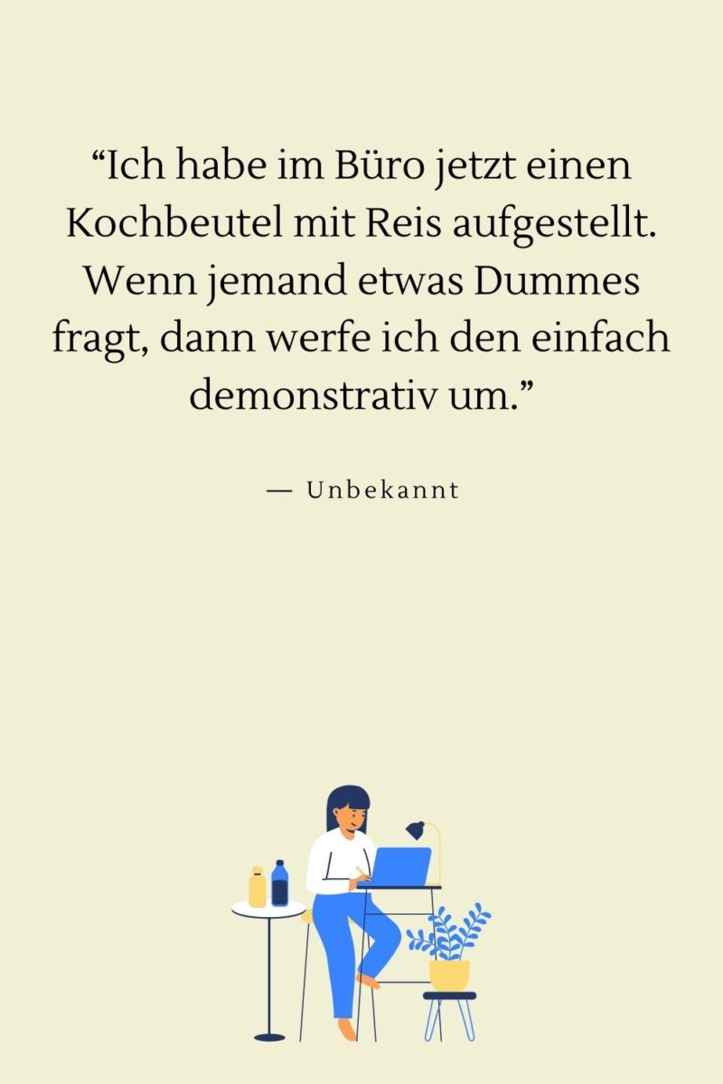 Überwinde Stress mit 66 lustigen Sprüchen über die Arbeit