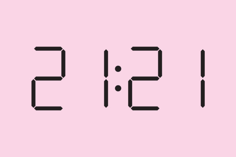 Uhrzeit 21:21