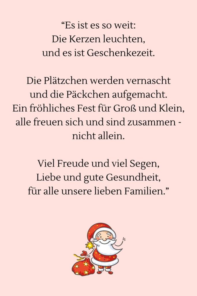 Die 44 schönsten Weihnachtsgrüße für Kinder