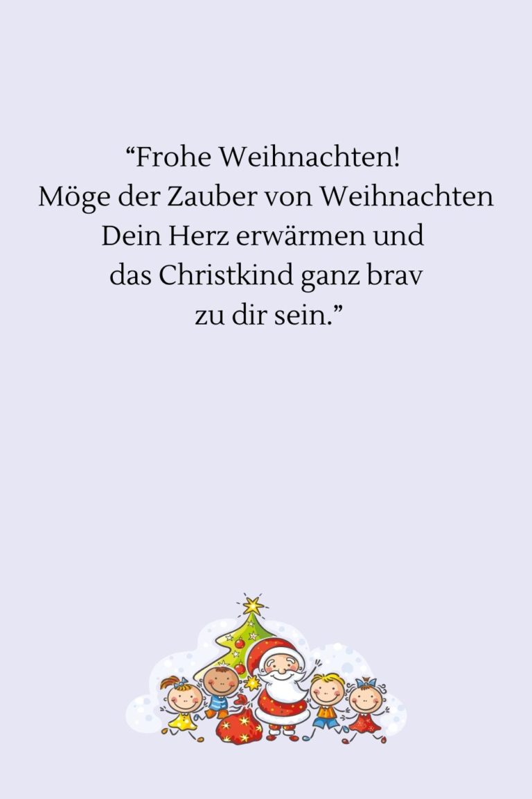 Die 44 schönsten Weihnachtsgrüße für Kinder