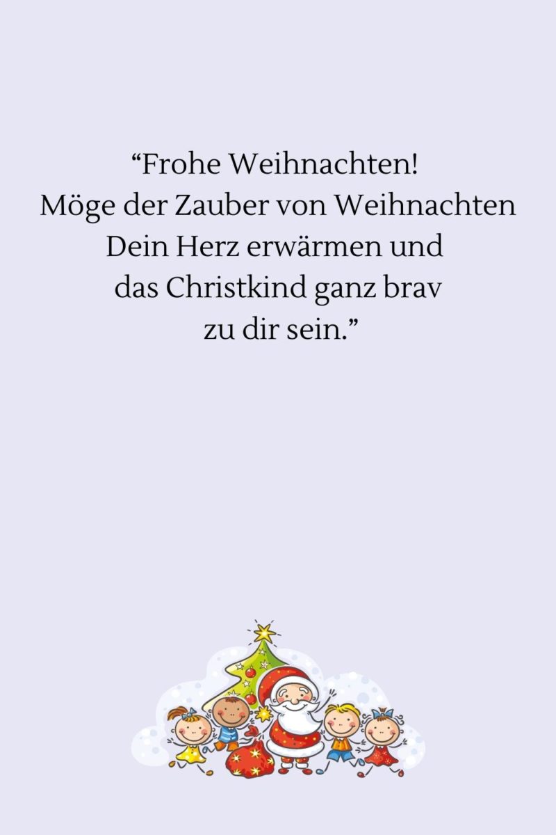Die 44 schönsten Weihnachtsgrüße für Kinder
