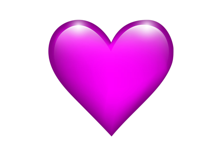Lila herz emoji