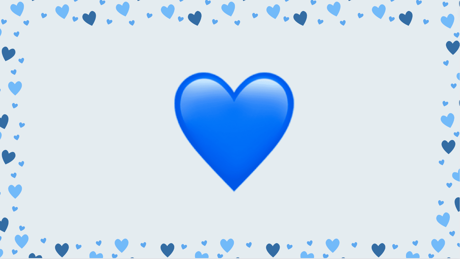 blaues herz emoji