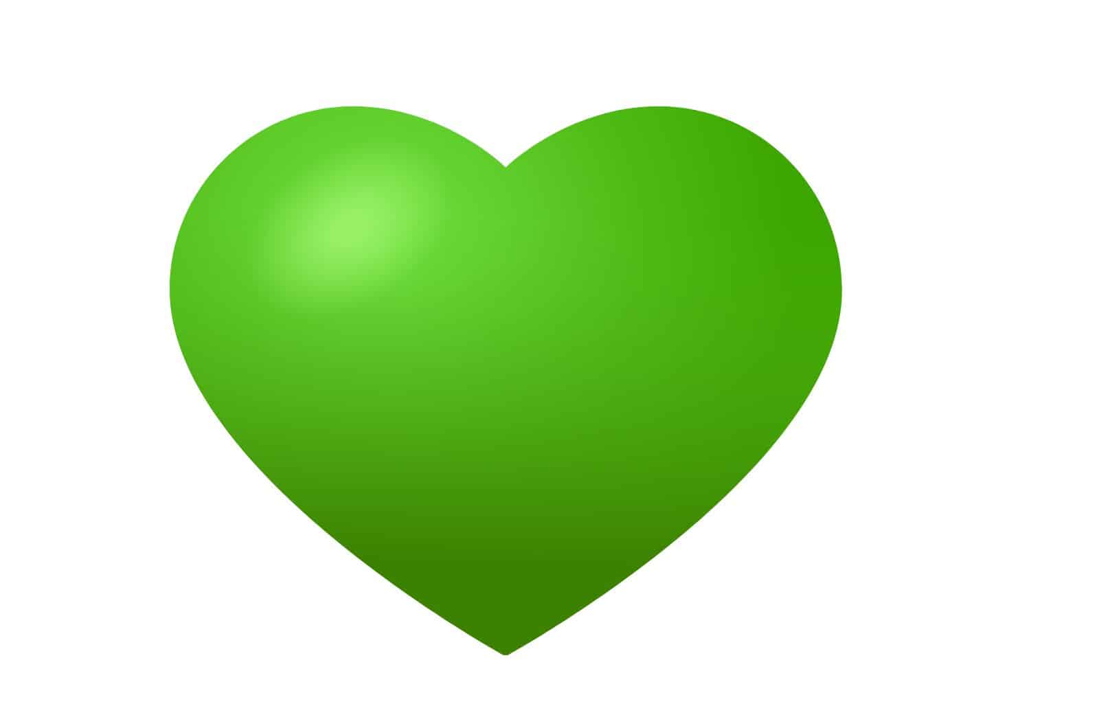 hellgrünes Herz Emoji