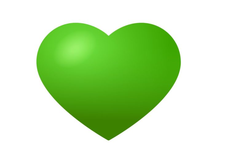 hellgrünes Herz Emoji