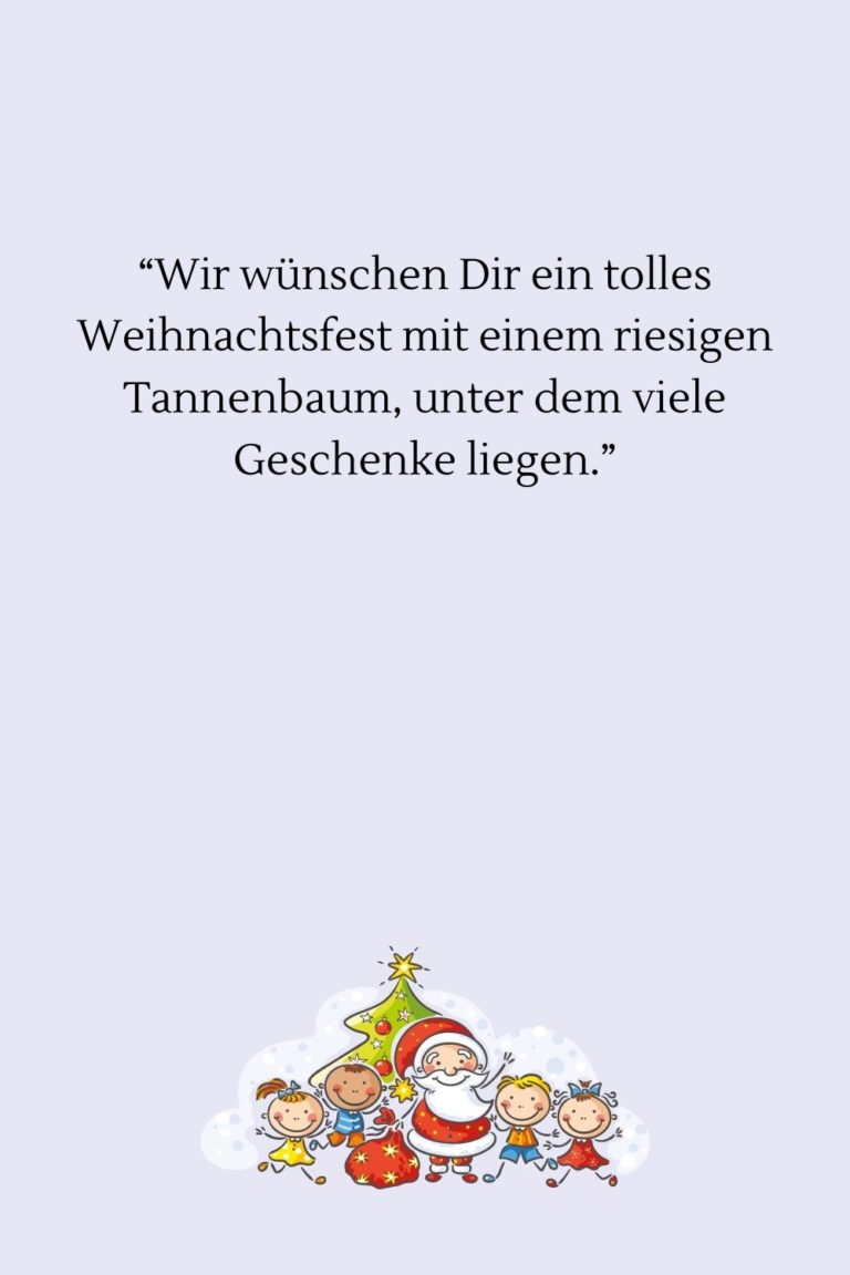 Die 44 schönsten Weihnachtsgrüße für Kinder