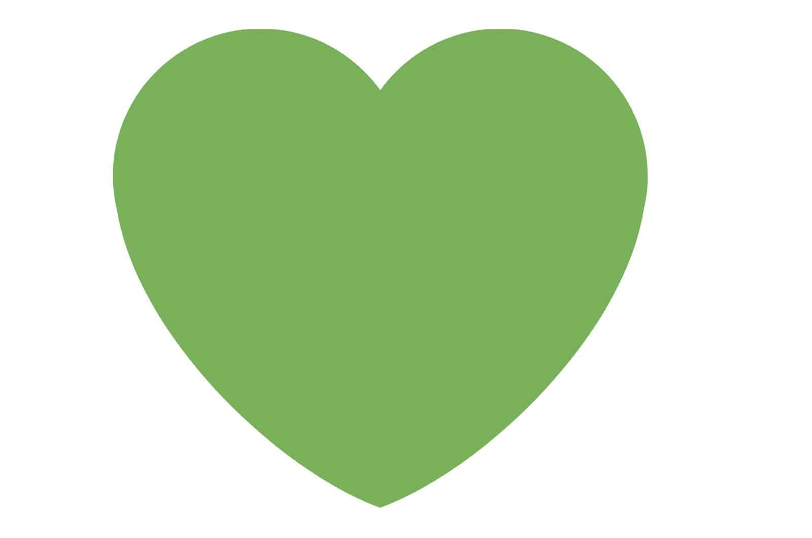 hellgrünes Herz Emoji