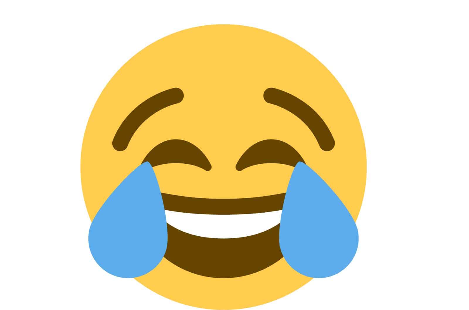 lachendes Emoji mit Tränen