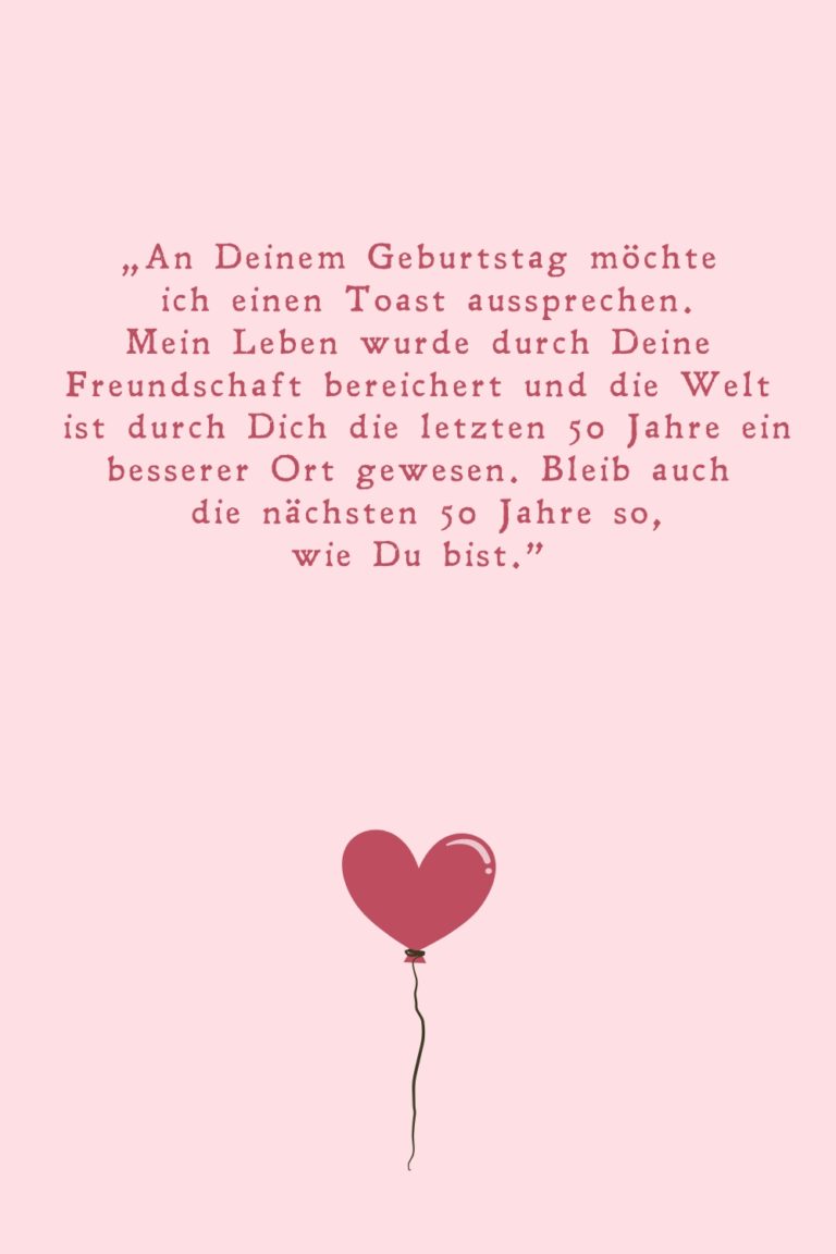 Die 100 besten Sprüche und Zitate zum 50. Geburtstag