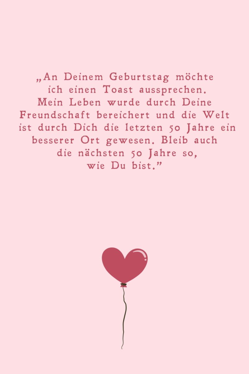 Die 100 besten Sprüche und Zitate zum 50. Geburtstag